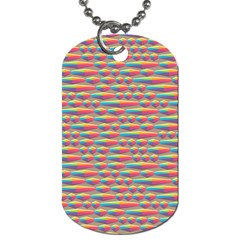 Background Abstract Colorful Dog Tag (one Side) by Amaryn4rt