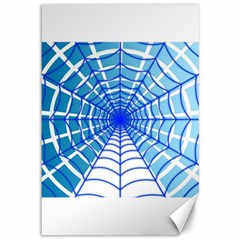 Cobweb Network Points Lines Canvas 12  X 18   by Amaryn4rt