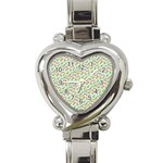 Flowers Roses Floral Flowery Heart Italian Charm Watch Front