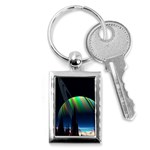 Planets In Space Stars Key Chains (Rectangle)  Front