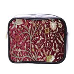 Crewel Fabric Tree Of Life Maroon Mini Toiletries Bags Front