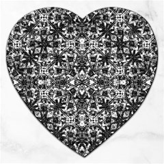 Modern Oriental Pattern Jigsaw Puzzle (heart) by dflcprints