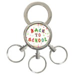 Back To School 3-Ring Key Chains Front