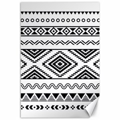 Aztec Pattern Canvas 12  X 18   by Amaryn4rt