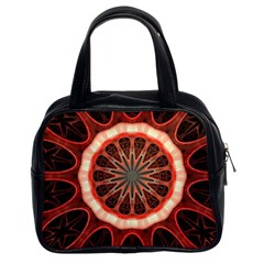 Circle Pattern Classic Handbags (2 Sides) by Amaryn4rt