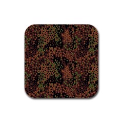 Digital Camouflage Rubber Square Coaster (4 Pack)  by Amaryn4rt