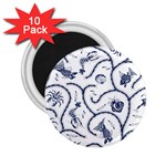 Fish Pattern 2.25  Magnets (10 pack)  Front