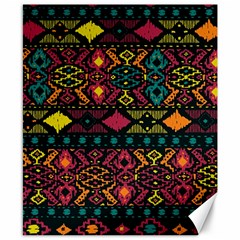 Traditional Art Ethnic Pattern Canvas 8  X 10  by Simbadda
