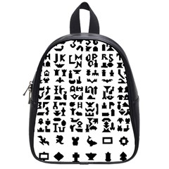 Anchor Puzzle Booklet Pages All Black School Bags (small)  by Simbadda