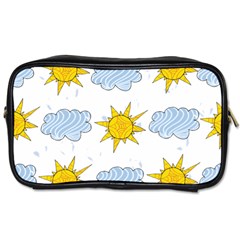 Sunshine Tech White Toiletries Bags by Simbadda