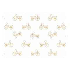 Retro Bicycles Motif Vintage Pattern Double Sided Flano Blanket (mini)  by dflcprints