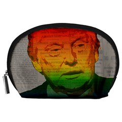 Rainbow Trump  Accessory Pouches (large)  by Valentinaart