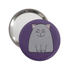 Cat Minimalism Art Vector 2 25  Handbag Mirrors by Simbadda