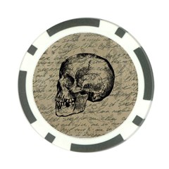 Skull Poker Chip Card Guard by Valentinaart