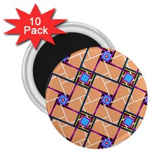 Overlaid Patterns 2 25  Magnets (10 Pack)  by Simbadda