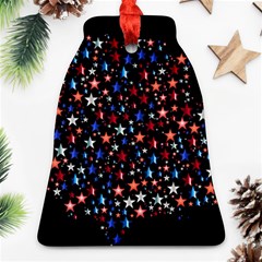 America Usa Map Stars Vector  Bell Ornament (two Sides) by Simbadda