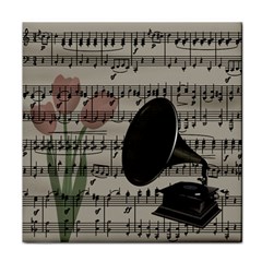 Vintage Music Design Face Towel by Valentinaart