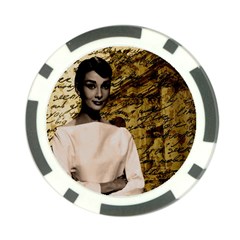 Audrey Hepburn Poker Chip Card Guard (10 Pack) by Valentinaart