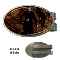 Charlie Chaplin  Money Clips (oval)  by Valentinaart