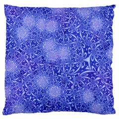 Retro Flower Pattern Design Batik Large Cushion Case (one Side) by Simbadda