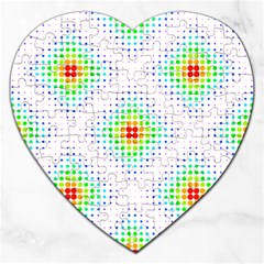 Color Square Jigsaw Puzzle (heart) by Simbadda