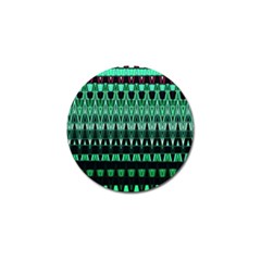 Green Triangle Patterns Golf Ball Marker (10 Pack) by Simbadda