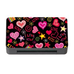 Love Hearts Sweet Vector Memory Card Reader With Cf by Simbadda