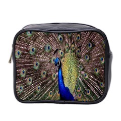 Multi Colored Peacock Mini Toiletries Bag 2-side by Simbadda