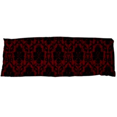 Elegant Black And Red Damask Antique Vintage Victorian Lace Style Body Pillow Case Dakimakura (two Sides) by yoursparklingshop