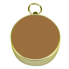 Pattern Honeycomb Pattern Brown Gold Compasses by Simbadda