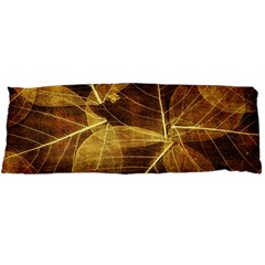 Leaves Autumn Texture Brown Body Pillow Case Dakimakura (two Sides) by Simbadda