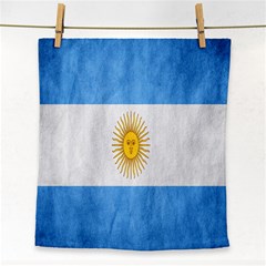 Argentina Texture Background Face Towel by Simbadda