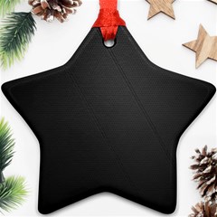 Leather Stitching Thread Perforation Perforated Leather Texture Star Ornament (two Sides) by Simbadda