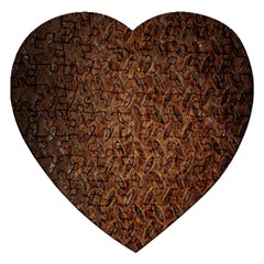 Texture Background Rust Surface Shape Jigsaw Puzzle (heart) by Simbadda