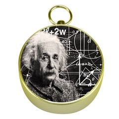 Albert Einstein Gold Compasses by Valentinaart