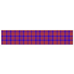 Pattern Plaid Geometric Red Blue Flano Scarf (small) by Simbadda