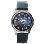 Large Magellanic Cloud Round Metal Watch Front