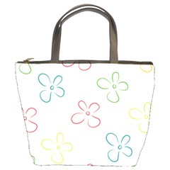 Flower Background Nature Floral Bucket Bags by Simbadda