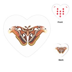 Butterfly Animal Insect Isolated Playing Cards (heart)  by Simbadda