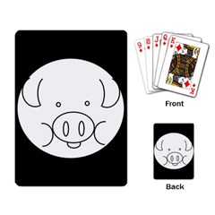 Pig Logo Playing Card by Simbadda