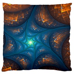 Fractal Star Standard Flano Cushion Case (two Sides) by Simbadda