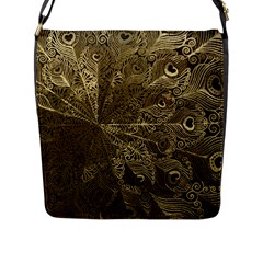 Peacock Metal Tray Flap Messenger Bag (l)  by Simbadda