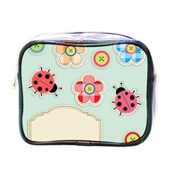 Buttons & Ladybugs Cute Mini Toiletries Bags by Simbadda