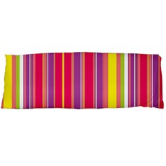 Stripes Colorful Background Body Pillow Case (dakimakura) by Simbadda