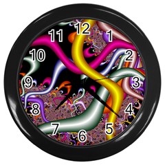 Fractal Roots Wall Clocks (black) by Simbadda