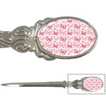 Cute Pink Flowers And Butterflies pattern  Letter Openers Front