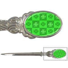 Fabric Shamrocks Clovers Letter Openers by Simbadda