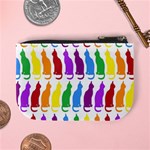 Rainbow Colorful Cats Wallpaper Pattern Mini Coin Purses Back