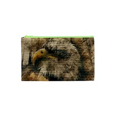 Vintage Eagle  Cosmetic Bag (xs) by Valentinaart