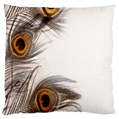 Peacock Feathery Background Standard Flano Cushion Case (one Side) by Simbadda